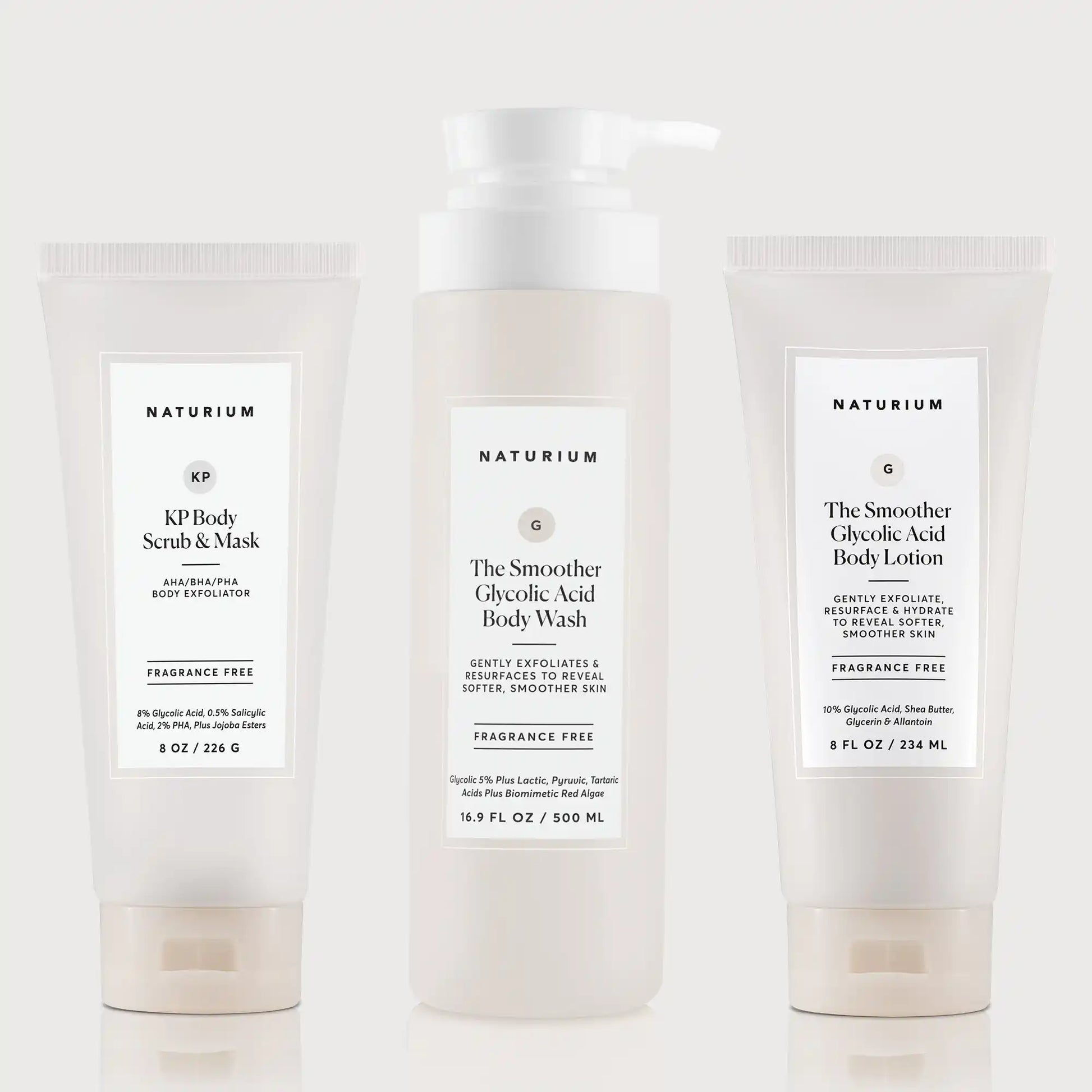 the-glycolic-acid-body-bundle-g1 NATR_KPScrub_SmootherBodyWash_SmootherLotion_Bundle_ecomm.webp
